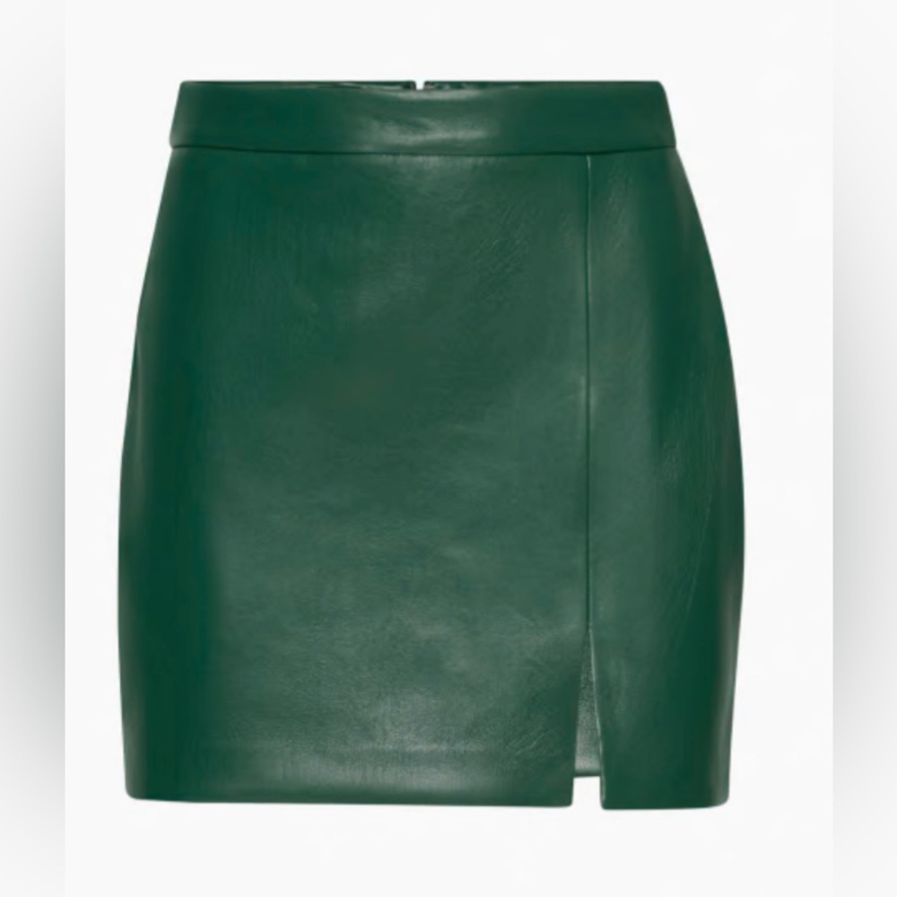 Aritzia Wilfred Patio Skirt in Leather
